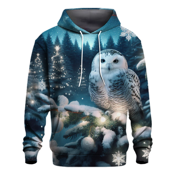 Snowy Owl Christmas Eve Hoodie