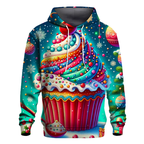 Cheery Christmas Cupcake Hoodie