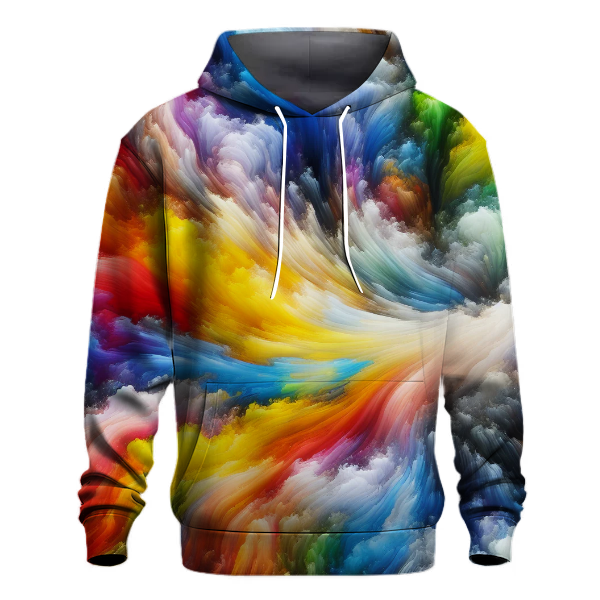 Rainbow Bliss Tie-dye Design Hoodie