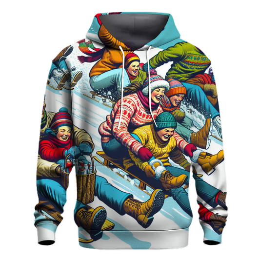 Joyful Sledding Adventure Hoodie