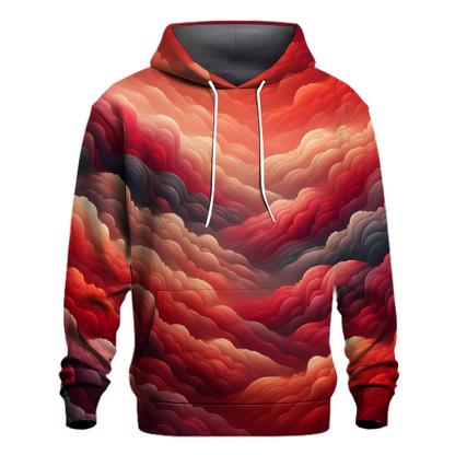 Crimson Dusk Gradient Hoodie