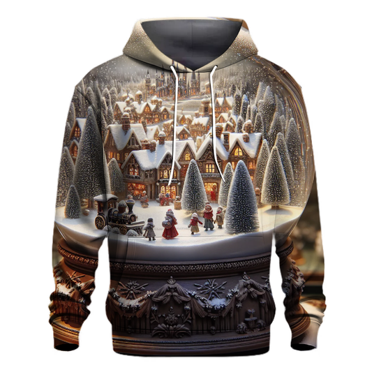 Frosty Snow Globe Scene Hoodie