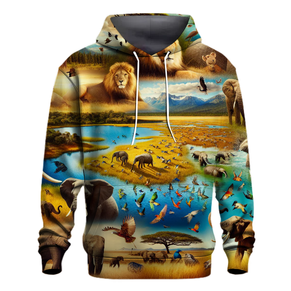 Animal Kingdom Collage Hoodie