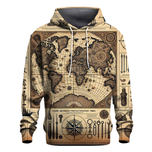 Vintage Explorer's Map Hoodie