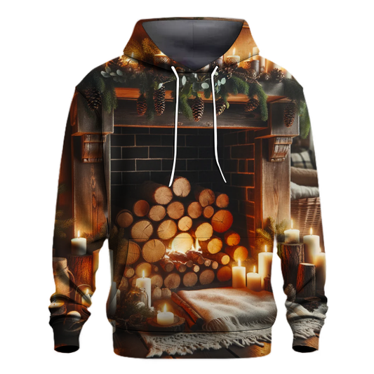 Rustic Christmas Hearth Hoodie