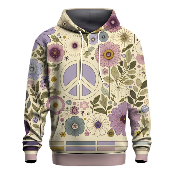 Floral Peace Garden Hoodie