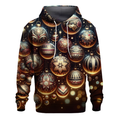 Glistening Christmas Bauble Cascade Hoodie