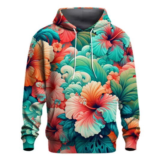 Tropical Hibiscus Dream Hoodie