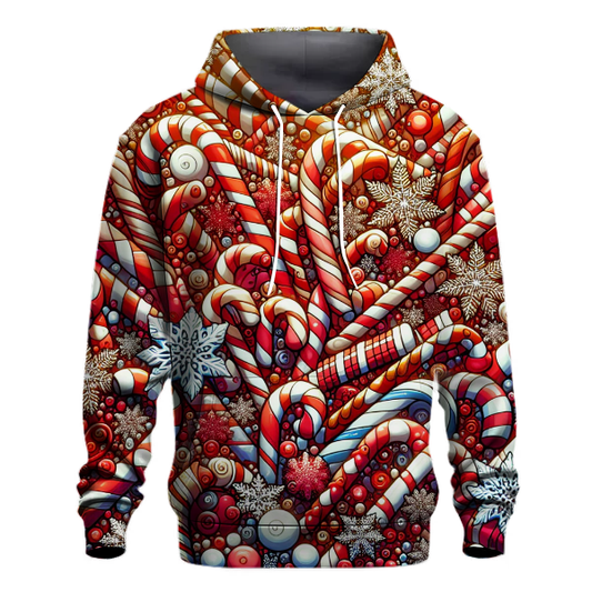 Christmas Candy Cane Craze Hoodie