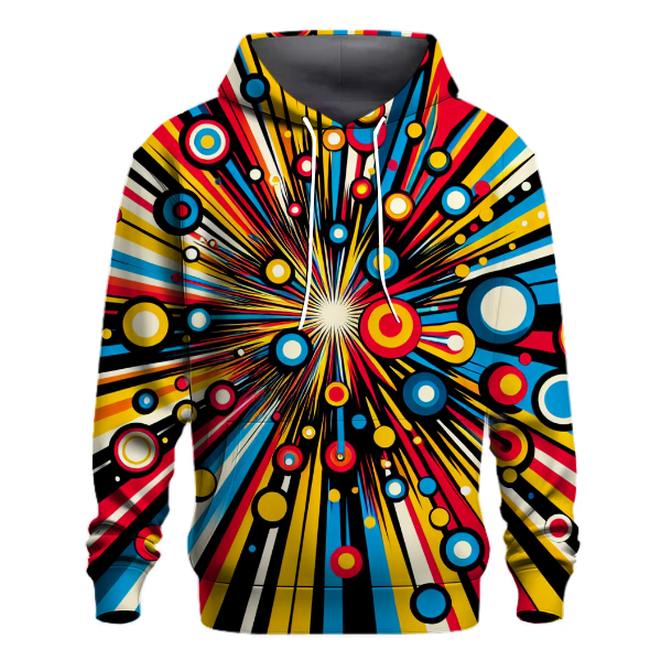 Vibrant Starburst Patterns Hoodie