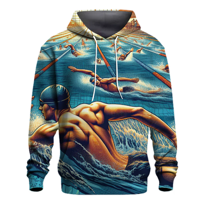 Swimming Ocean Waves Hoodie