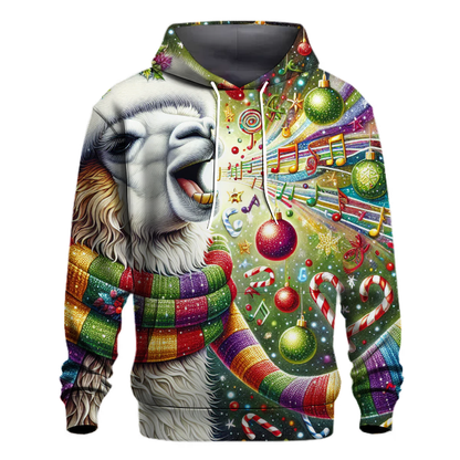 Festive Fa La La Llama Hoodie