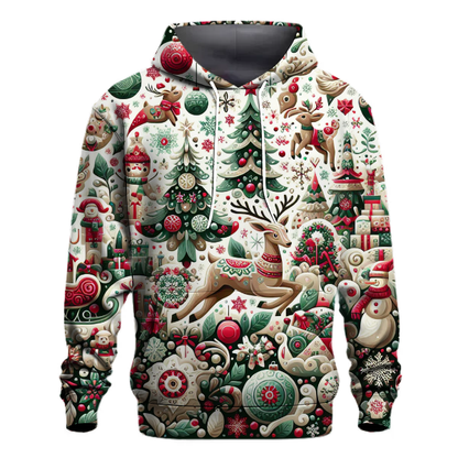 Funky Holiday Sweater Party Hoodie