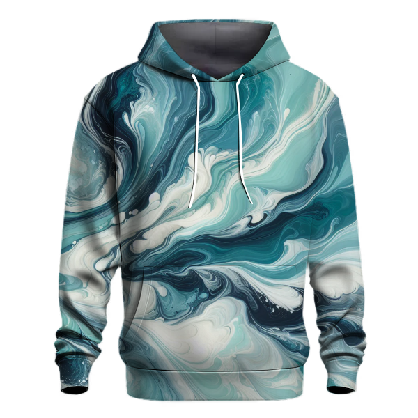 Frosty Mint Tie-dye Design Hoodie