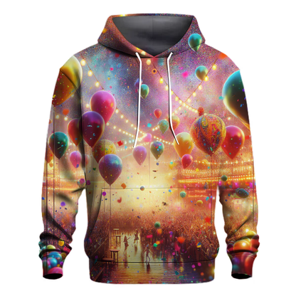 Vibrant Festival Scene Hoodie Custom Hoodies