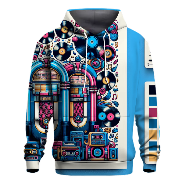 Vinyl Jukebox Graphics Hoodie