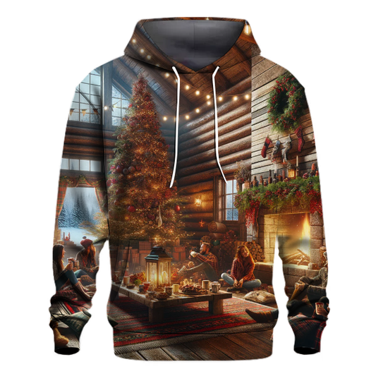 Rustic Cabin Retreat Christmas Hoodie