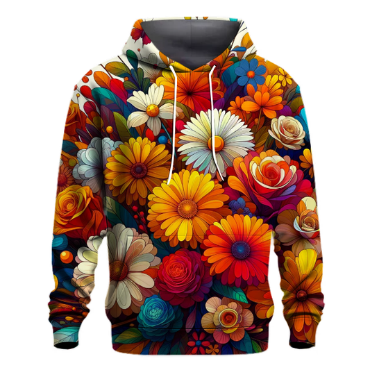 Radiant Floral Burst Hoodie