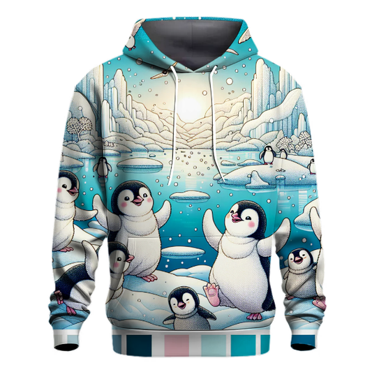 Playful Penguin Parade Hoodie