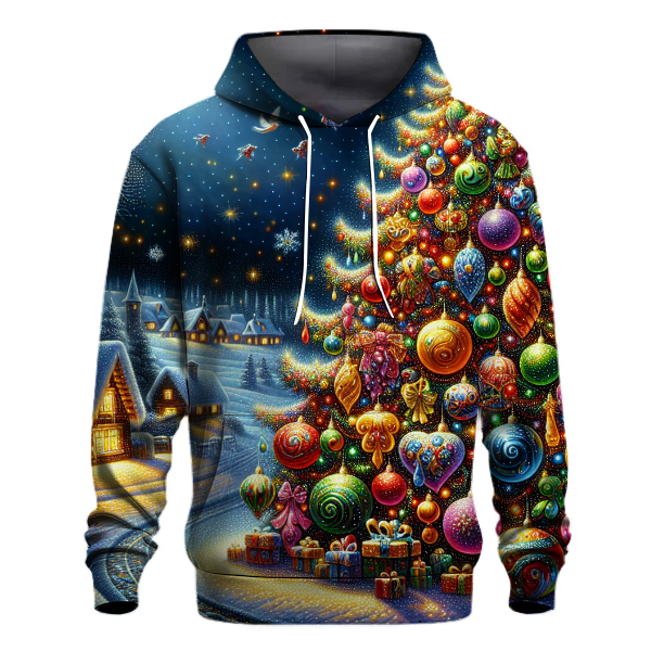 Singing Christmas Tree with Ornaments Hoodie