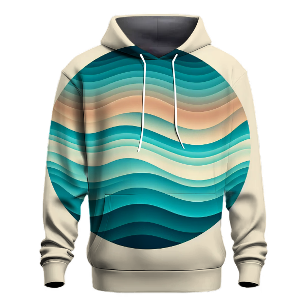 Serene Ocean Wave Hoodie