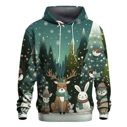 Winter Wonderland Animals Hoodie