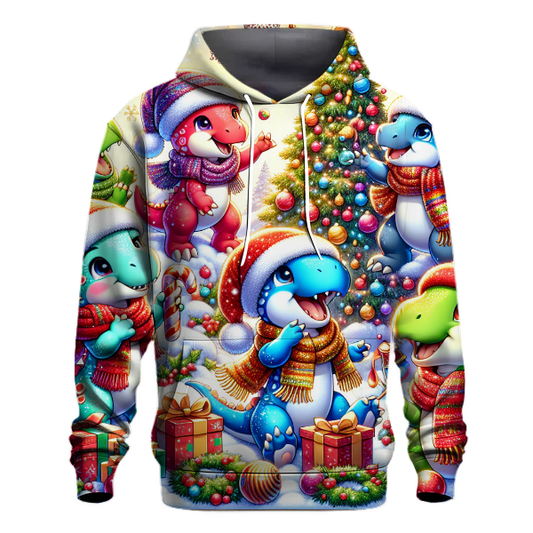 Festive Dinosaur Party Hoodie