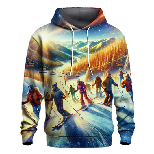 Skiing Summit Adventure Hoodie