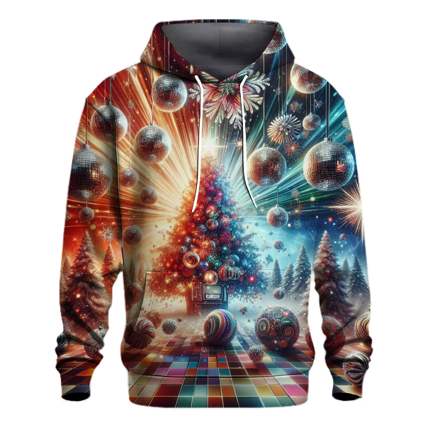 Retro Christmas Disco Hoodie