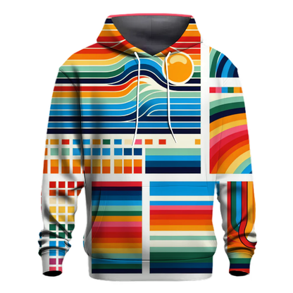 Retro Rainbow Stripes Hoodie