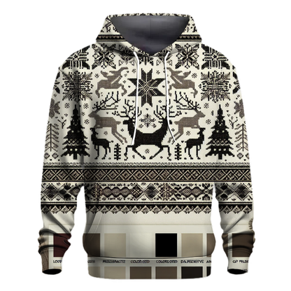 Nordic Christmas Patterns Hoodie