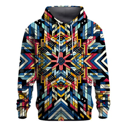 Colorful Geometric Kaleidoscope Hoodie