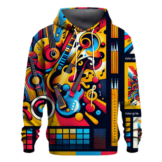 Colorful Retro Melodies Hoodie