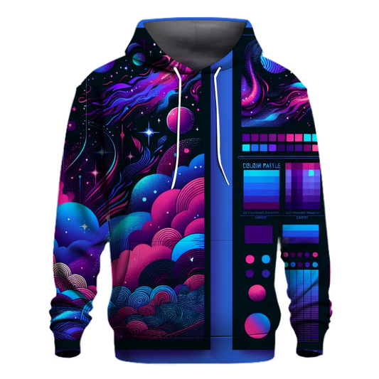 Cosmic Neon Waves Hoodie