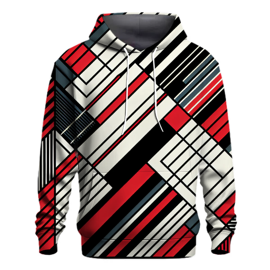 Bold Geometric Lines Hoodie