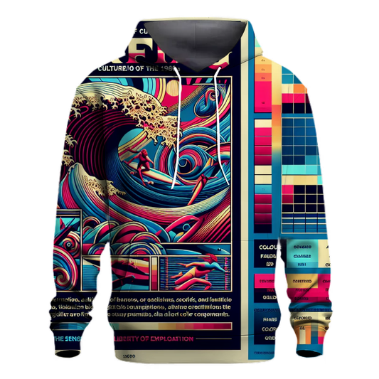 Retro Wave Rider Hoodie