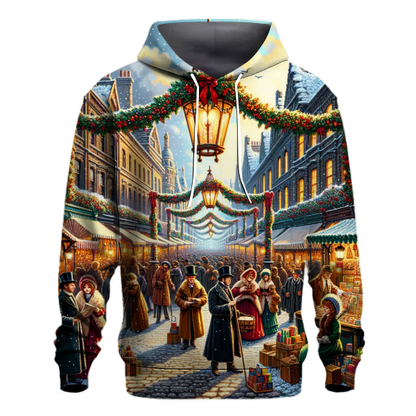 Victorian Christmas Street Fair Hoodie