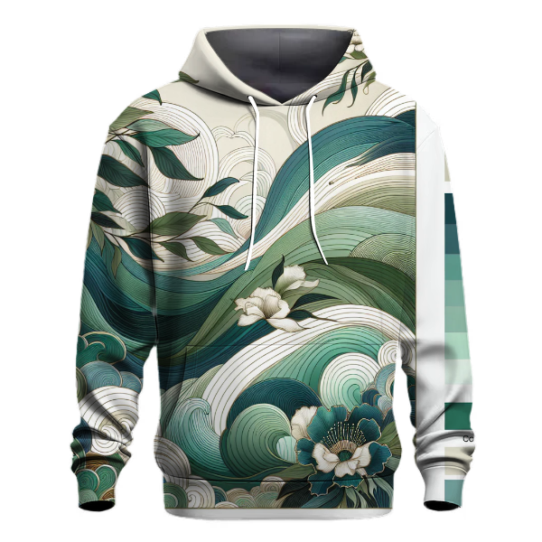 Emerald Waters Tie-dye Design Hoodie