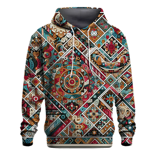 Ethnic Mosaic Symphony Hoodie