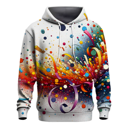 Colorful Confetti Celebration Hoodie