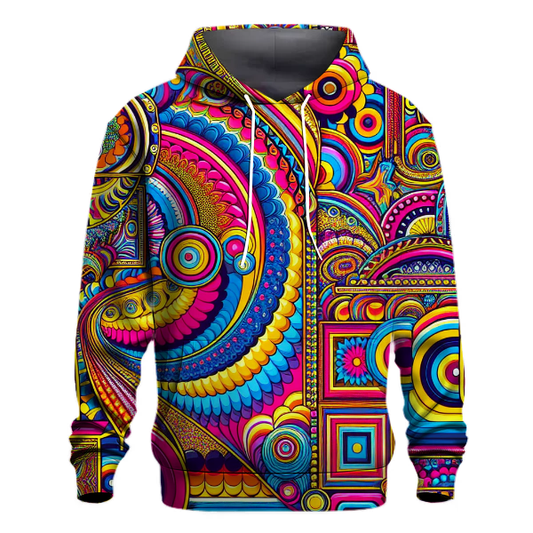 Retro Funky Patterns Hoodie