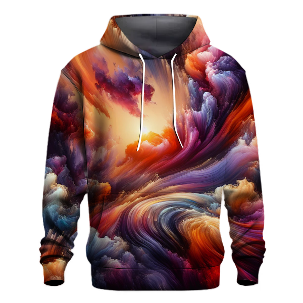 Vibrant Sunset Burst Hoodie