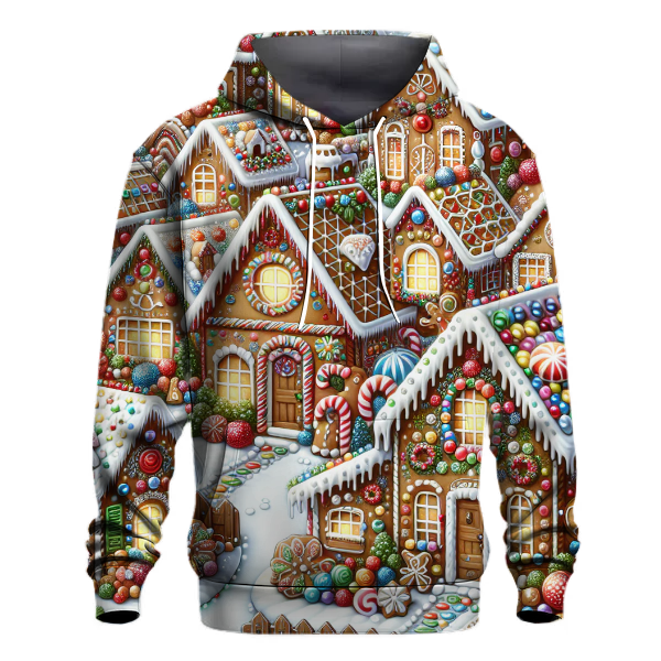 Charming Gingerbread Village Hoodie