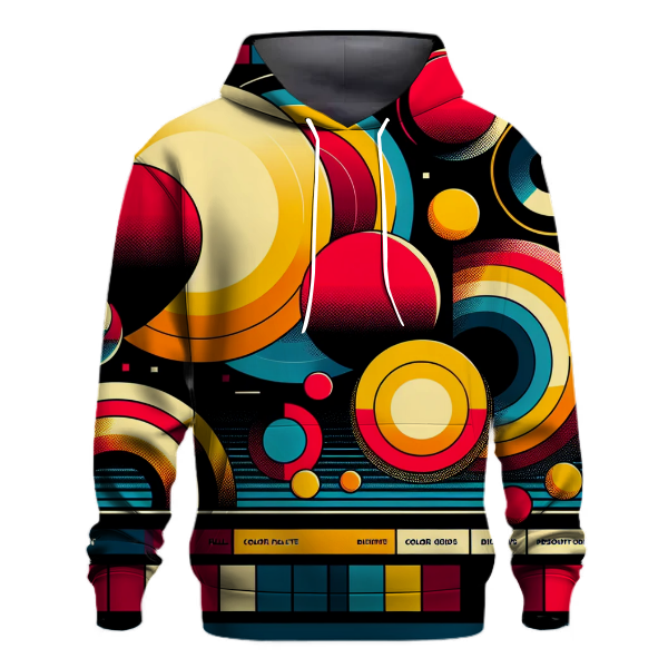 Bold Retro Circles Hoodie