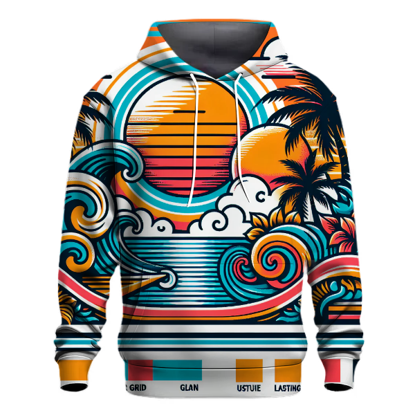 Funky Tropical Sunset Hoodie