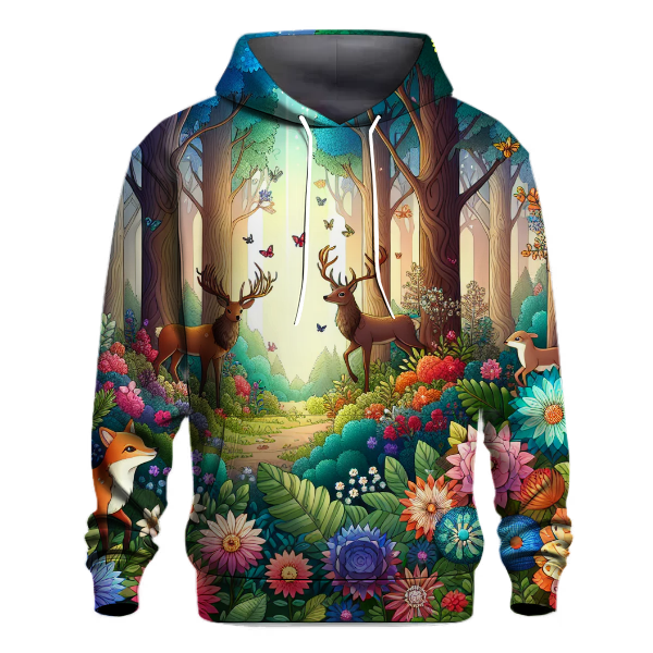 Mystic Forest Animals Hoodie