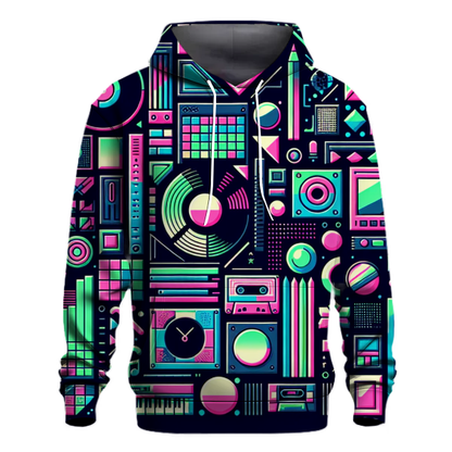 Electro Pop Patterns Hoodie