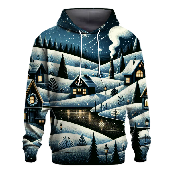 Frosty Night Village Hoodie