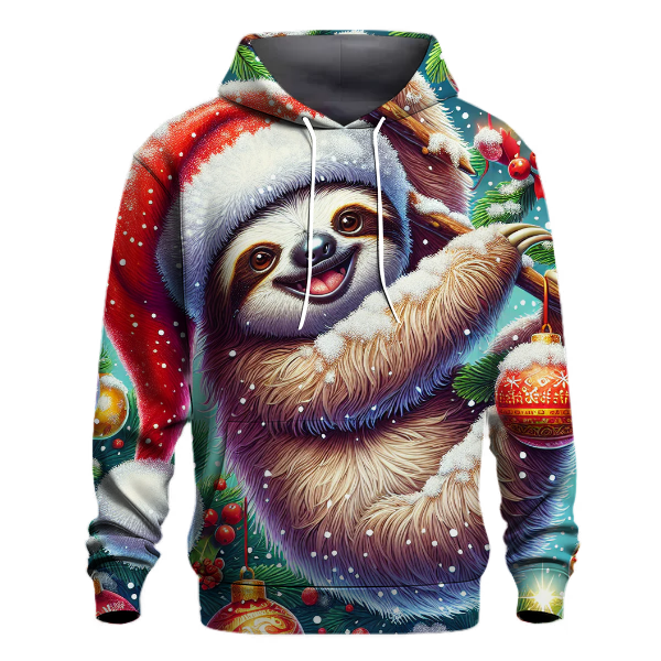 Merry Christmas Sloth Hoodie