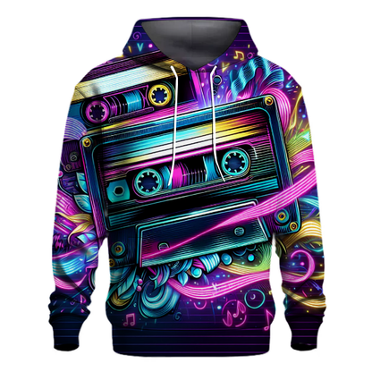 Neon Cassette Wave Hoodie